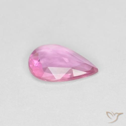 Sapphire Gemstone in 7 x 5 mm (calibrated) Size for Sale, Sapphire Stone in Hot Pink Color