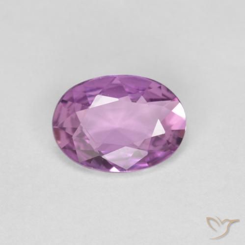 0.70ct Natural Pinkish Violet Purple Sapphire, Oval, VVS