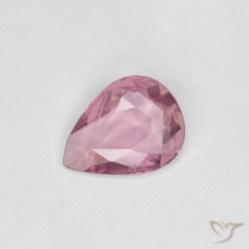 0.46 ct Purple Sapphire Stone, Natural Sapphire in Pear Facet Shape for Sale
