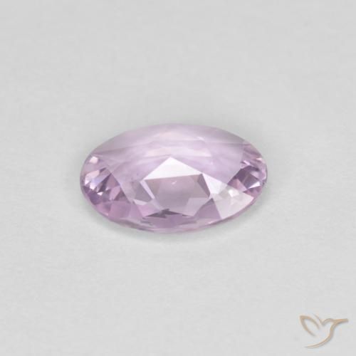 Sapphire Gemstone in 6.6 x 4.8 mm Size for Sale, Sapphire Stone in Very Light Purple Color