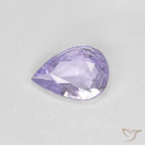 0.62ct Natural Pinkish Violet Sapphire, Pear Shape, VVS