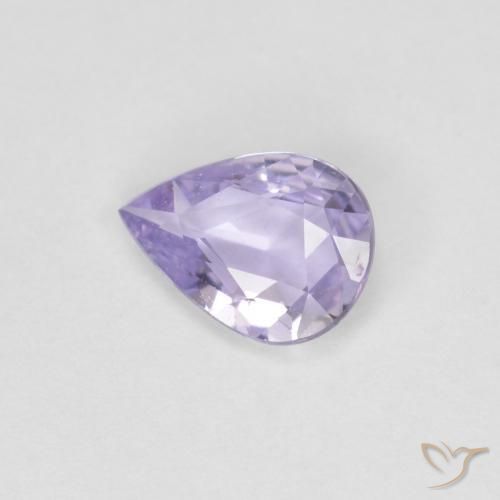 0.62 ct Violet Sapphire Stone, Natural Sapphire in Pear Facet Shape for Sale
