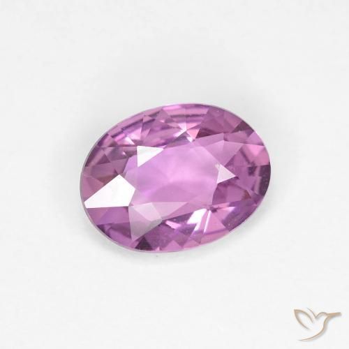 0.71 ct Purple Sapphire Stone, Natural Sapphire in Oval Facet Shape for Sale