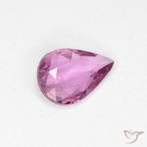 0.51 ct Pink Sapphire Stone, Natural Sapphire in Pear Facet Shape for Sale