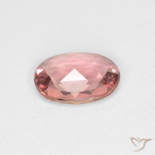 Sapphire Gemstone in 6.7 x 4.9 mm Size for Sale, Sapphire Stone in Light Pink Color