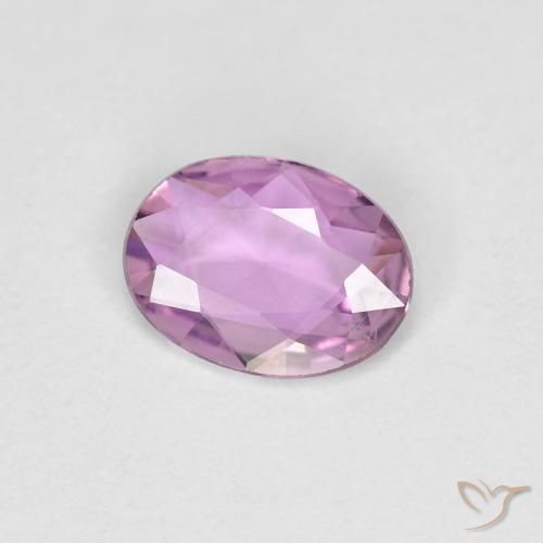 0.51 ct Purple Sapphire Stone, Natural Sapphire in Oval Facet Shape for Sale