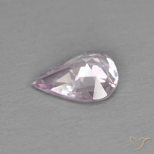 Sapphire Gemstone in 6.6 x 4.9 mm Size for Sale, Sapphire Stone in Very Light Lavender Pink Color