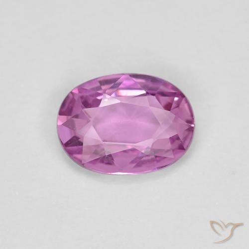 0.71ct Natural Intense Pinkish Purple Sapphire, Oval, VVS-VS