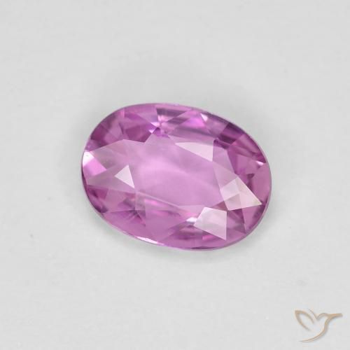 0.71 ct Purple Sapphire Stone, Natural Sapphire in Oval Facet Shape for Sale