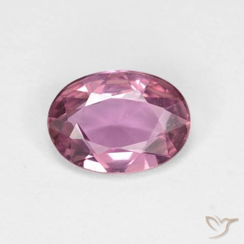 Zaffiro viola da 0,86 ct, taglio ovale da 7,1 x 5,2 mm dalla Tanzania, Photo A