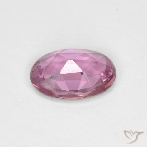 Sapphire Gemstone in 7.1 x 5.2 mm Size for Sale, Sapphire Stone in Light Magenta Color