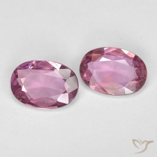 1.56 ctw Purple Sapphire Stones, Natural Sapphire in Oval Facet Shape for Sale