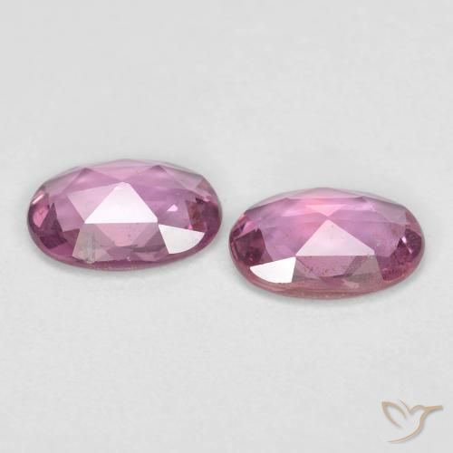 Sapphire Gemstones in 7.2 x 5.3 mm Size for Sale, Sapphire Stones in Medium Purple Color