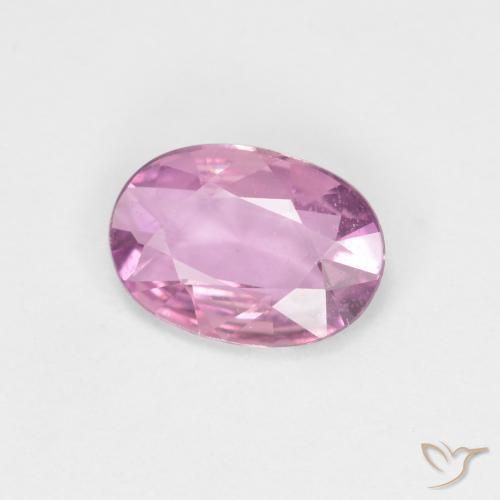 0.63 ct Purple Sapphire Stone, Natural Sapphire in Oval Facet Shape for Sale