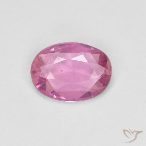 0.64ct Natural Intense Pink Sapphire, Oval, VS