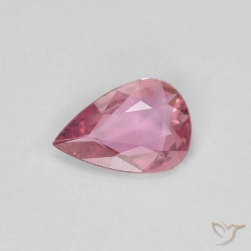 0.48 ct Pink Sapphire Gemstone, Sapphire Gem in Pear Facet Shape for Sale.