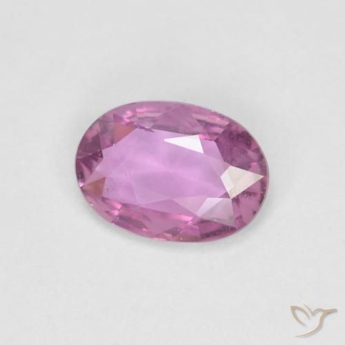 0.71 ct Purple Sapphire Stone, Natural Sapphire in Oval Facet Shape for Sale