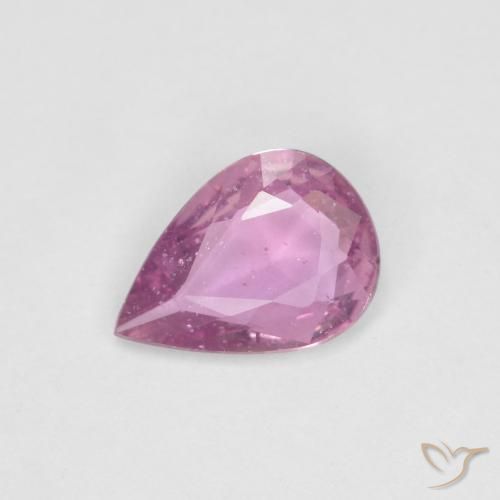 0.56ct Natural Light Magenta Sapphire, Pear Shape, VS