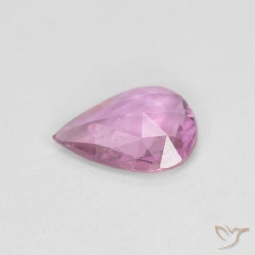 Sapphire Gemstone in 7 x 5 mm (calibrated) Size for Sale, Sapphire Stone in Light Magenta Color