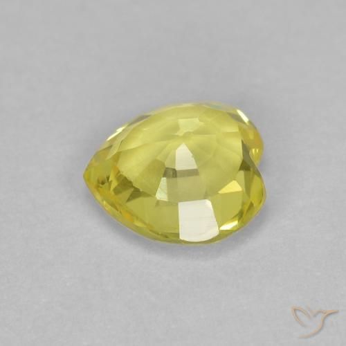 Sapphire Gemstone in 4.6 x 4.5 mm Size for Sale, Sapphire Stone in Pale Yellow Color