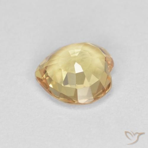 Sapphire Gemstone in 4.7 x 4.6 mm Size for Sale, Sapphire Stone in Golden Color