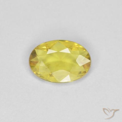 0.33ct Natural Yellow Sapphire, Oval, VS
