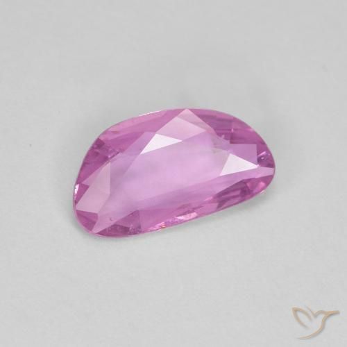 0.67 ct Purple Sapphire Stone, Natural Sapphire in Fancy Cut Shape for Sale