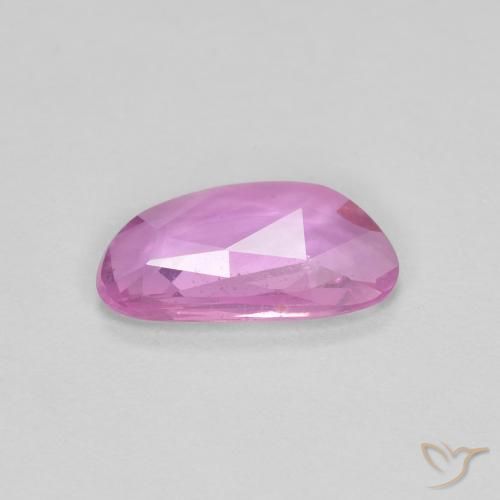 Sapphire Gemstone in 8.3 x 4.5 mm Size for Sale, Sapphire Stone in Intense Pinkish Purple Color