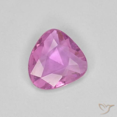 0.71 ct Purple Sapphire Stone, Natural Sapphire in Fancy Cut Shape for Sale