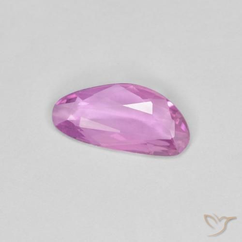 0.62 ct Purple Sapphire Stone, Natural Sapphire in Fancy Cut Shape for Sale