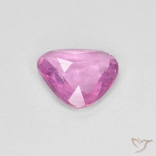 Sapphire Gemstone in 6.4 x 6 mm Size for Sale, Sapphire Stone in Light Royal Purple Pink Color