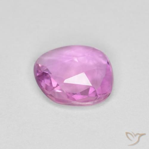 Sapphire Gemstone in 6.4 x 6 mm Size for Sale, Sapphire Stone in Pinkish Purple Color