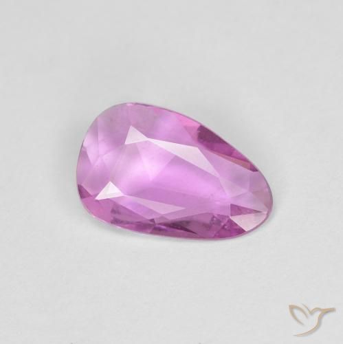 0.72 ct Purple Sapphire Stone, Natural Sapphire in Fancy Cut Shape for Sale
