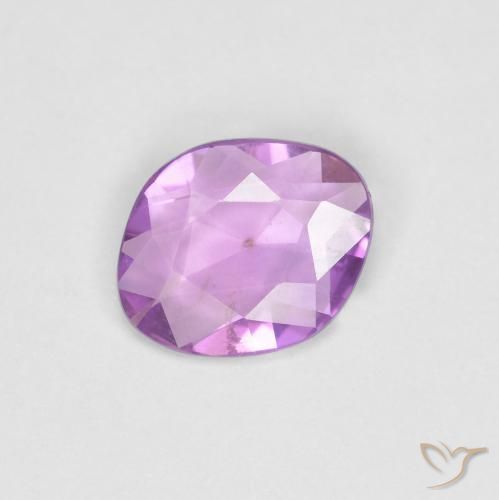 0.62 ct Purple Sapphire Stone, Natural Sapphire in Fancy Cut Shape for Sale
