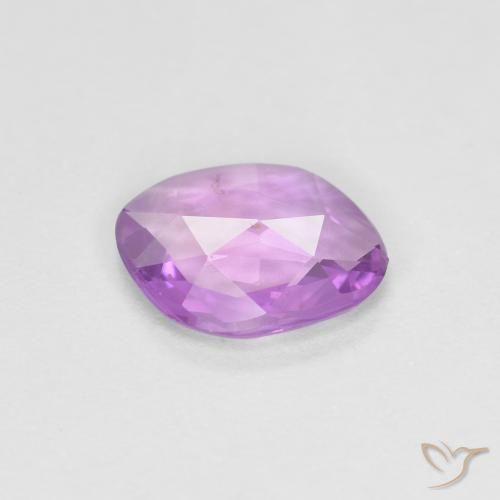 Sapphire Gemstone in 7 x 5.8 mm Size for Sale, Sapphire Stone in Electric Purple Color