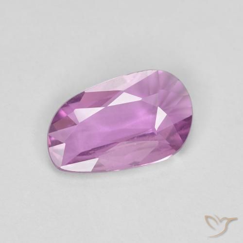 0.69 ct Purple Sapphire Stone, Natural Sapphire in Fancy Cut Shape for Sale