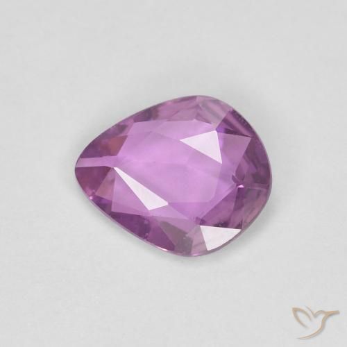0.73 ct Purple Sapphire Stone, Natural Sapphire in Fancy Cut Shape for Sale