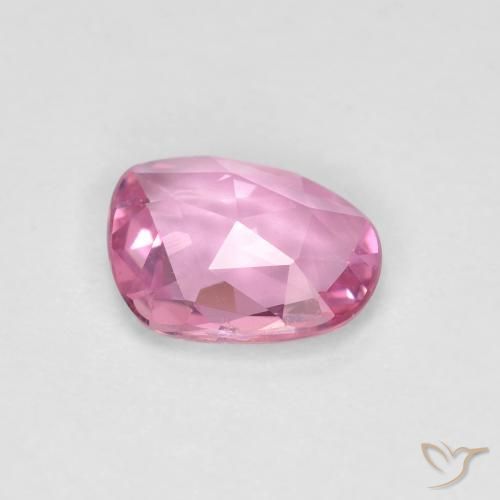 Sapphire Gemstone in 6.7 x 5.3 mm Size for Sale, Sapphire Stone in Medium Pink Color