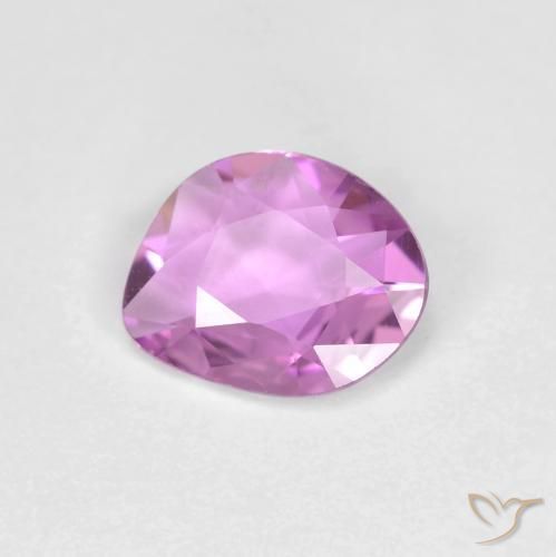 0.56 ct Purple Sapphire Stone, Natural Sapphire in Fancy Cut Shape for Sale