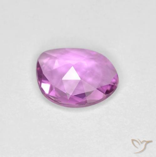 Sapphire Gemstone in 6.3 x 5.2 mm Size for Sale, Sapphire Stone in Pinkish Purple Color