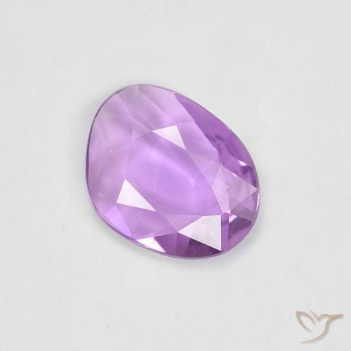 0.61 ct Purple Sapphire Stone, Natural Sapphire in Fancy Cut Shape for Sale