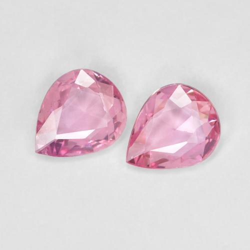 pink Saphir Edelstein - 0.5ct Birnen Schliff (ID: 623928)