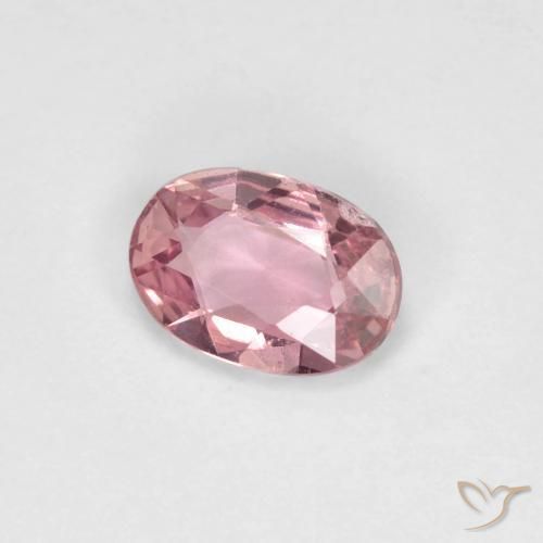 0.48 ct Pink Sapphire Stone, Natural Sapphire in Oval Facet Shape for Sale