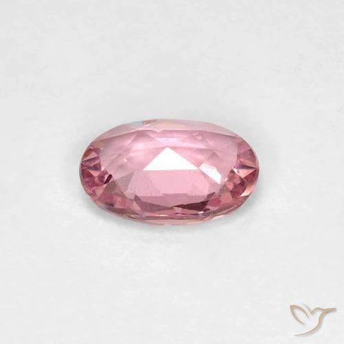 Sapphire Gemstone in 6 x 4 mm (calibrated) Size for Sale, Sapphire Stone in Light Pink   Bubblegum Color