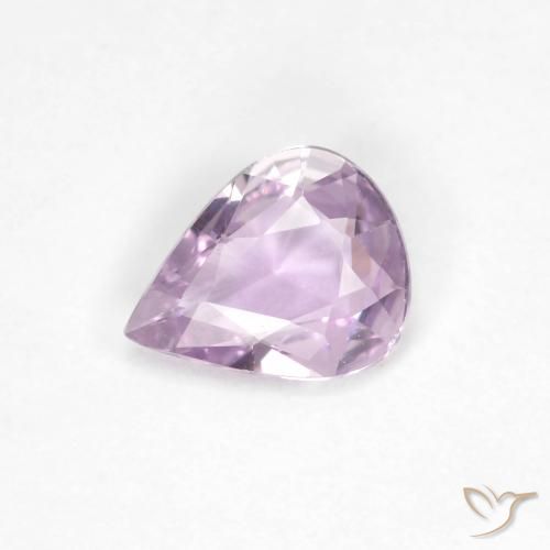 0.45 ct Violet Sapphire Stone, Natural Sapphire in Pear Facet Shape for Sale