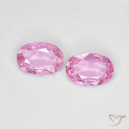 0.79 ct Loose Pink Sapphire, 5.8 x 4 mm Oval Cut From Tanzania, Photo A