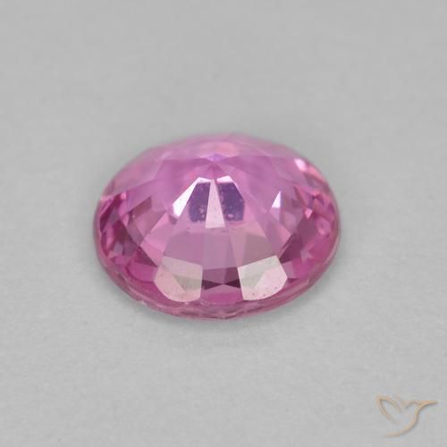 Sapphire Gemstone in 5.5 mm (calibrated) Size for Sale, Sapphire Stone in Royal Purple Pink Color