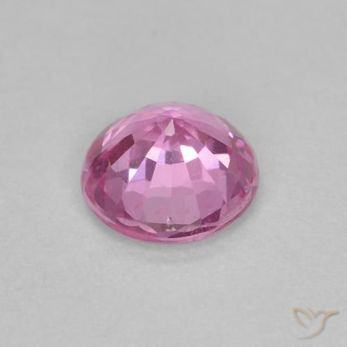 Sapphire Gemstone in 5 mm (calibrated) Size for Sale, Sapphire Stone in Intense Pink Color