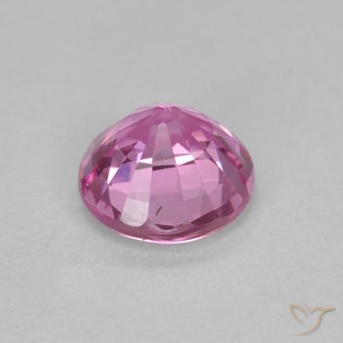 Sapphire Gemstone in 5 mm (calibrated) Size for Sale, Sapphire Stone in Royal Purple Pink Color