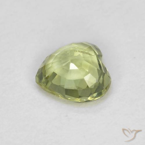 Sapphire Gemstone in 4.6 x 4.6 mm Size for Sale, Sapphire Stone in Yellow Green Color
